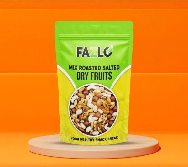 Premium Mix Roasted Salted Dry Fruits – Healthy & Crunchy Snack Pack/250g